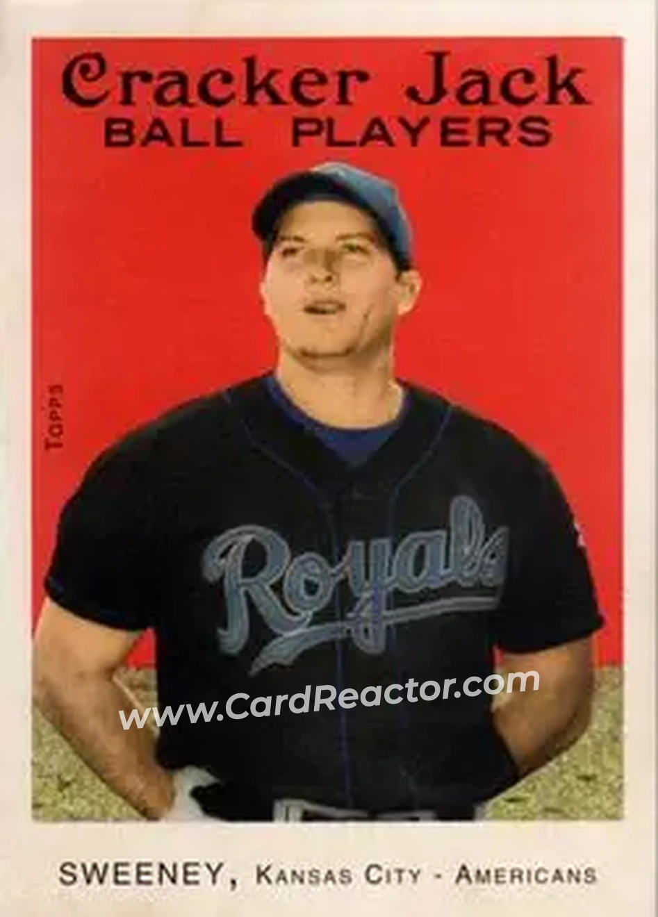 2004 Topps Cracker Jack #142 - Mike Sweeney - Kansas City Royals - Front