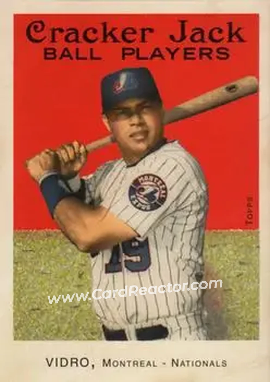 2004 Topps Cracker Jack #144 - Jose Vidro - Montreal Expos - Front