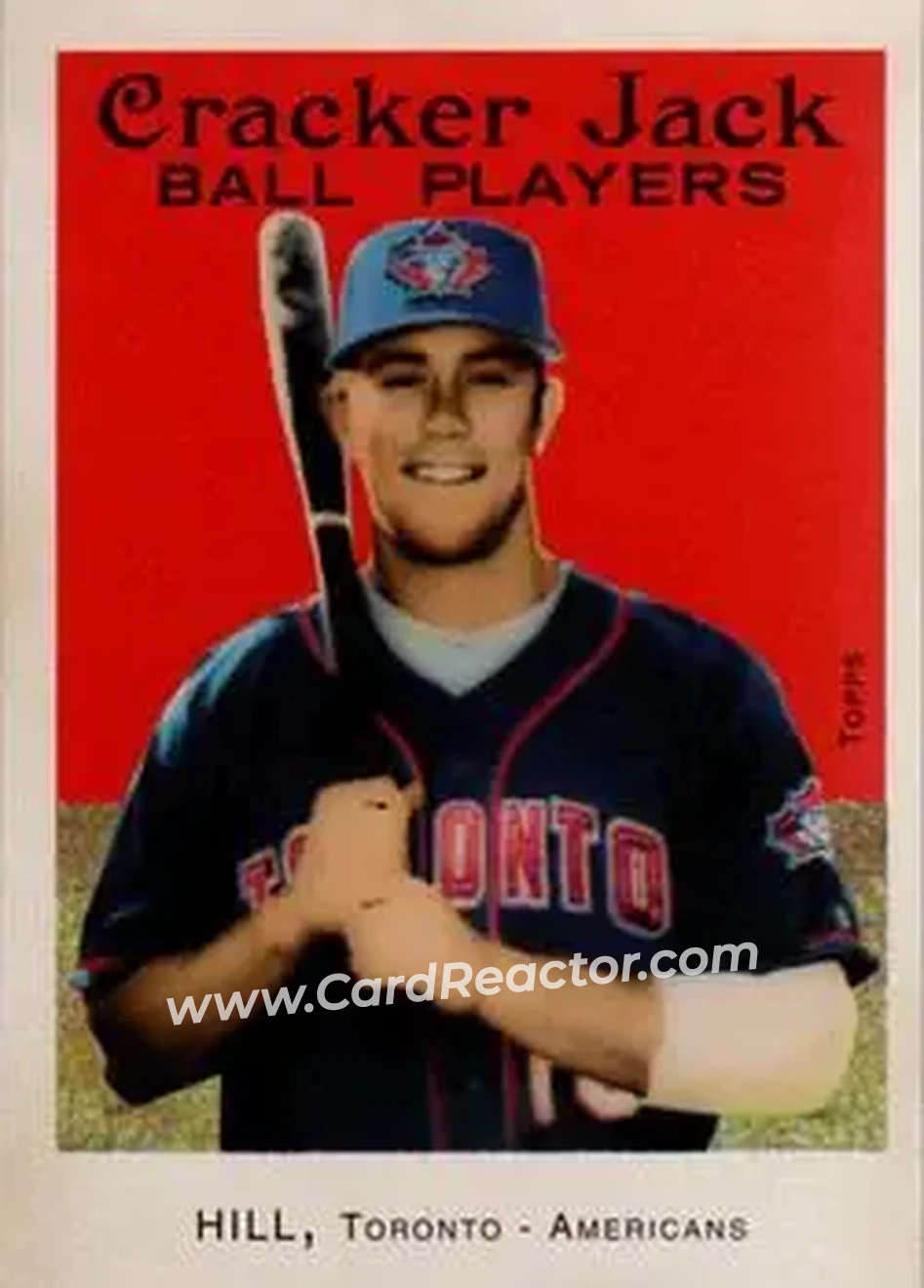 2004 Topps Cracker Jack #183 - Aaron Hill - Toronto Blue Jays - Front