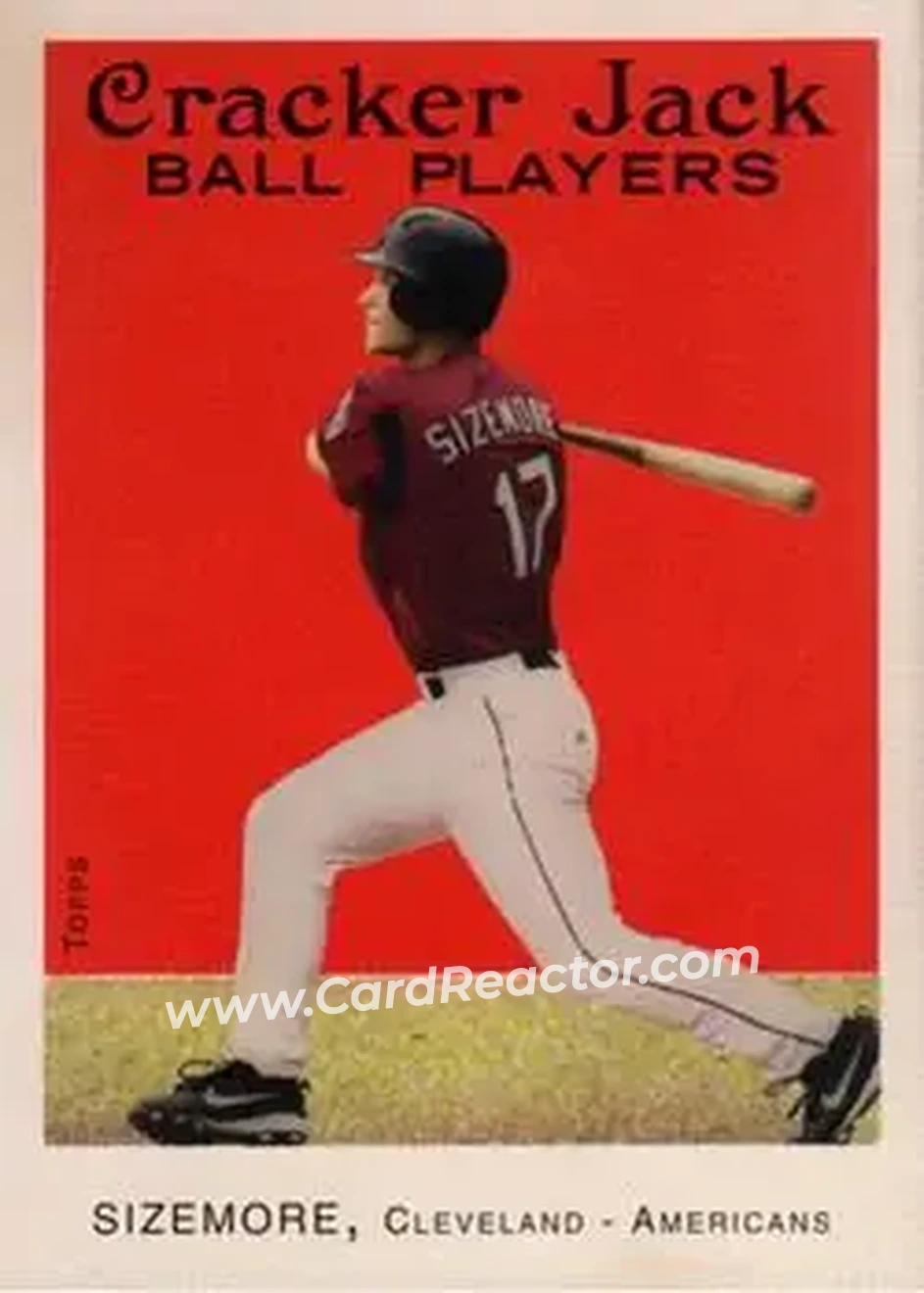 2004 Topps Cracker Jack #185 - Grady Sizemore - Cleveland Indians - Front