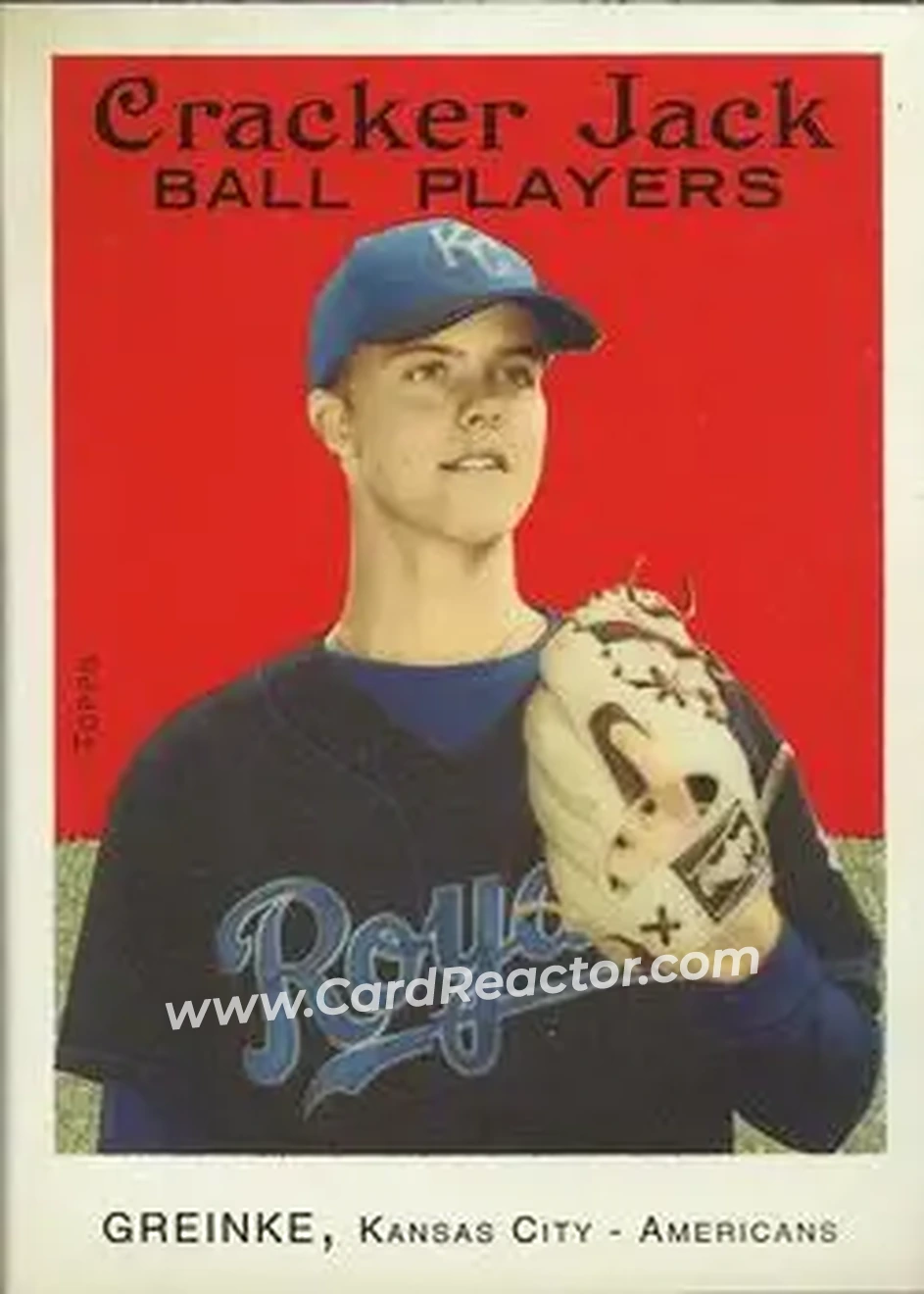 2004 Topps Cracker Jack #196 - Zack Greinke - Kansas City Royals - Front