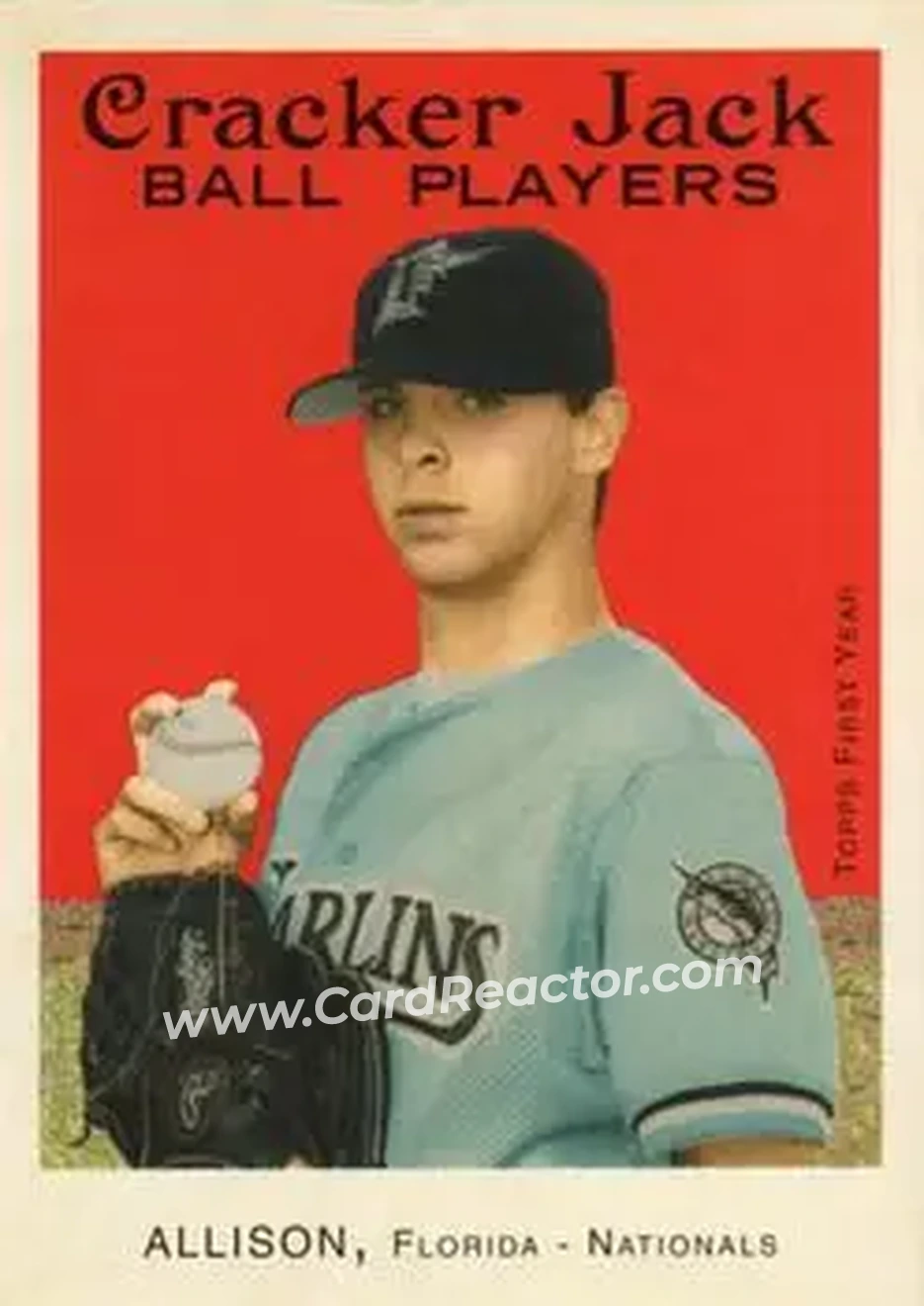 2004 Topps Cracker Jack #207 - Jeff Allison - Florida Marlins - Front