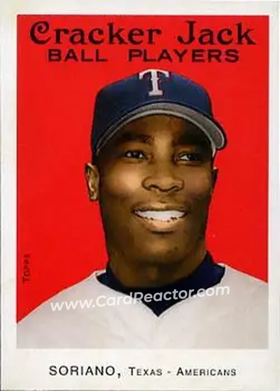2004 Topps Cracker Jack #237 - Alfonso Soriano - Texas Rangers - Front