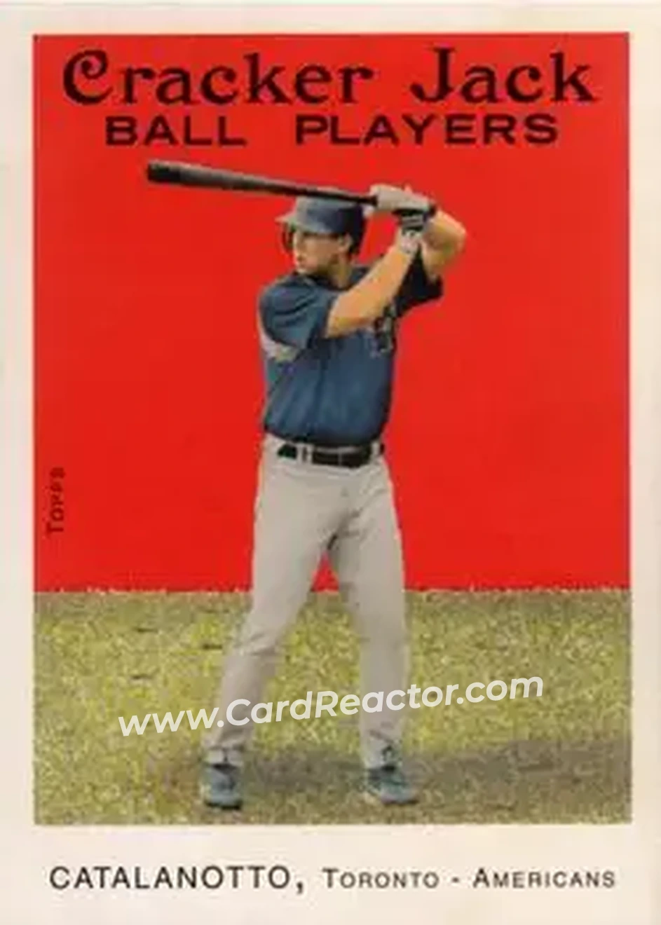 2004 Topps Cracker Jack #89 - Frank Catalanotto - Toronto Blue Jays - Front