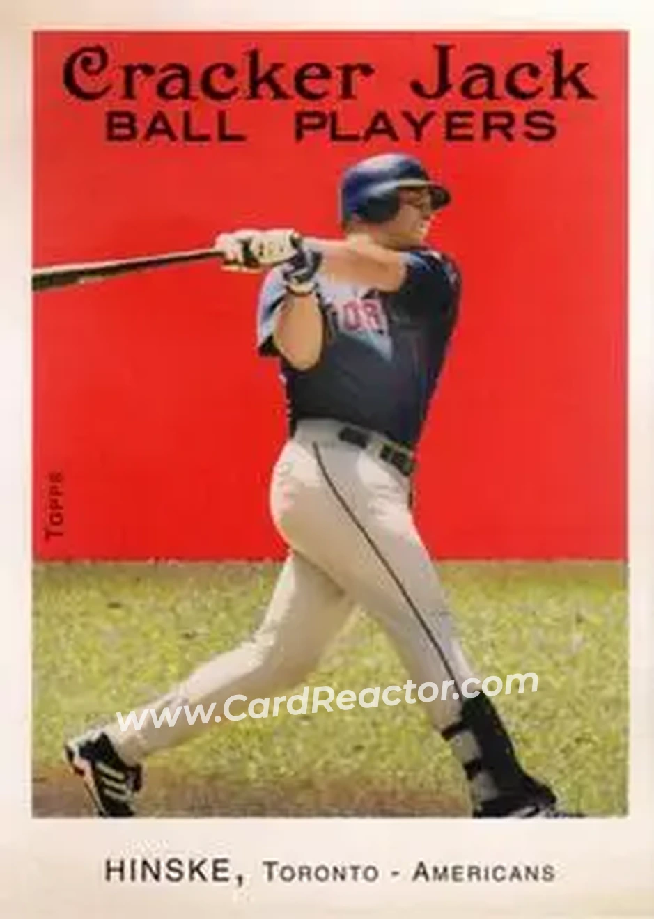 2004 Topps Cracker Jack #136 - Eric Hinske - Toronto Blue Jays - Front