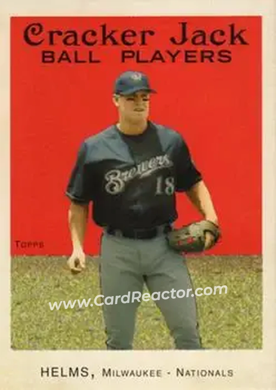 2004 Topps Cracker Jack #162 - Wes Helms - Milwaukee Brewers - Front