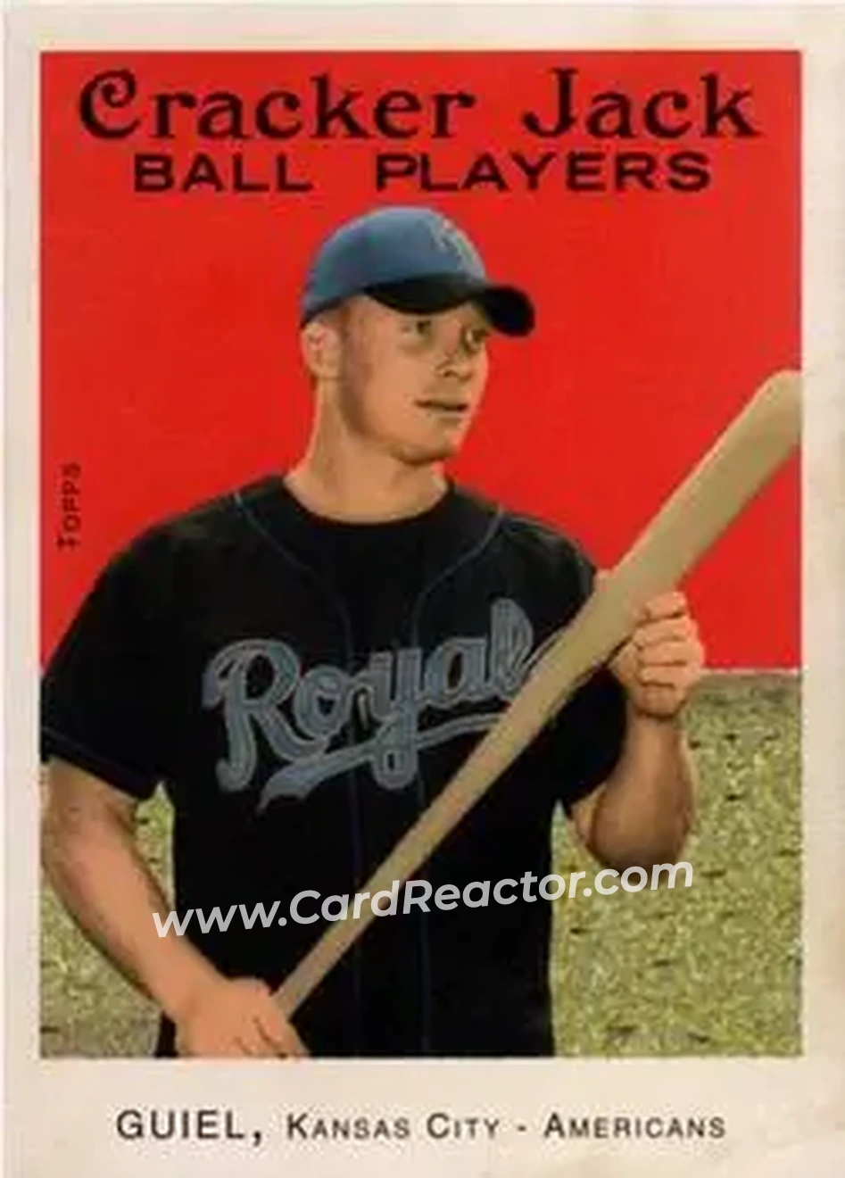 2004 Topps Cracker Jack #174 - Aaron Guiel - Kansas City Royals - Front