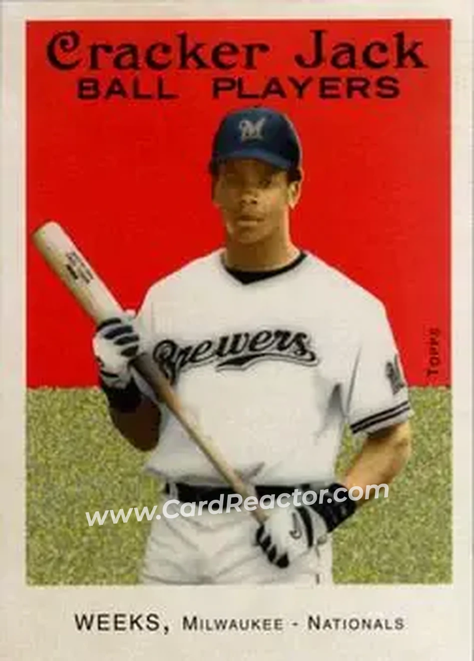 2004 Topps Cracker Jack #195 - Rickie Weeks - Milwaukee Brewers - Front