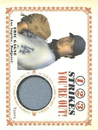 2004 Topps Cracker Jack - 1-2-3 Strikes You're Out Relics #SO-EG - Eric Gagne - Los Angeles Dodgers