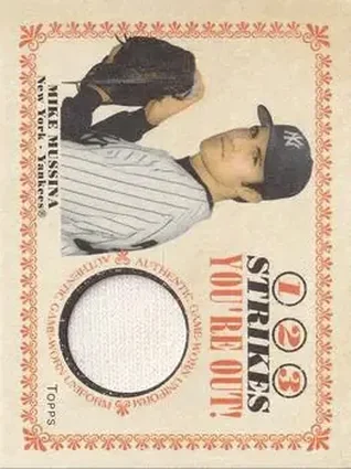 2004 Topps Cracker Jack - 1-2-3 Strikes You're Out Relics #SO-MM - Mike Mussina - New York Yankees