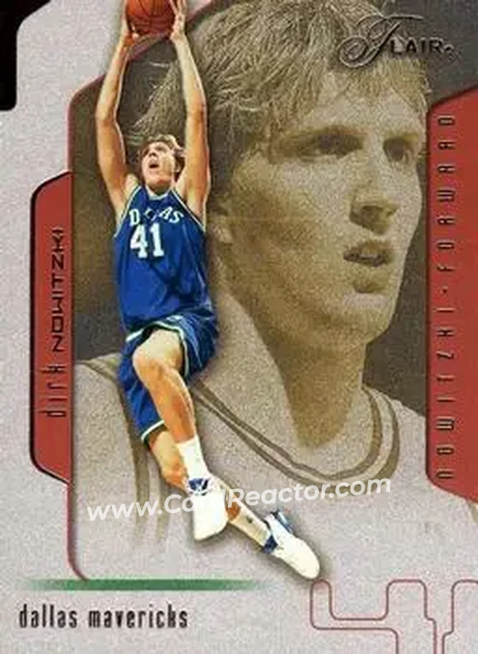 2001-02 Flair #41 - Dirk Nowitzki - Dallas Mavericks