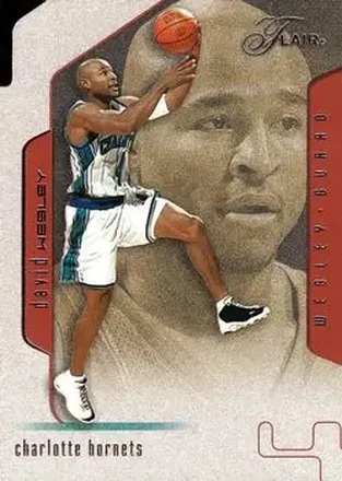 2001-02 Flair #56 - David Wesley - Charlotte Hornets