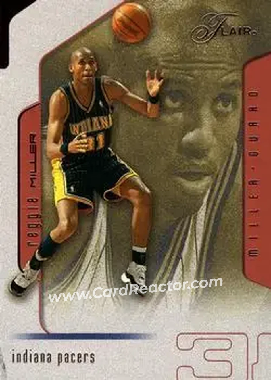2001-02 Flair #82 - Reggie Miller - Indiana Pacers