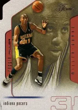 2001-02 Flair #82 - Reggie Miller - Indiana Pacers