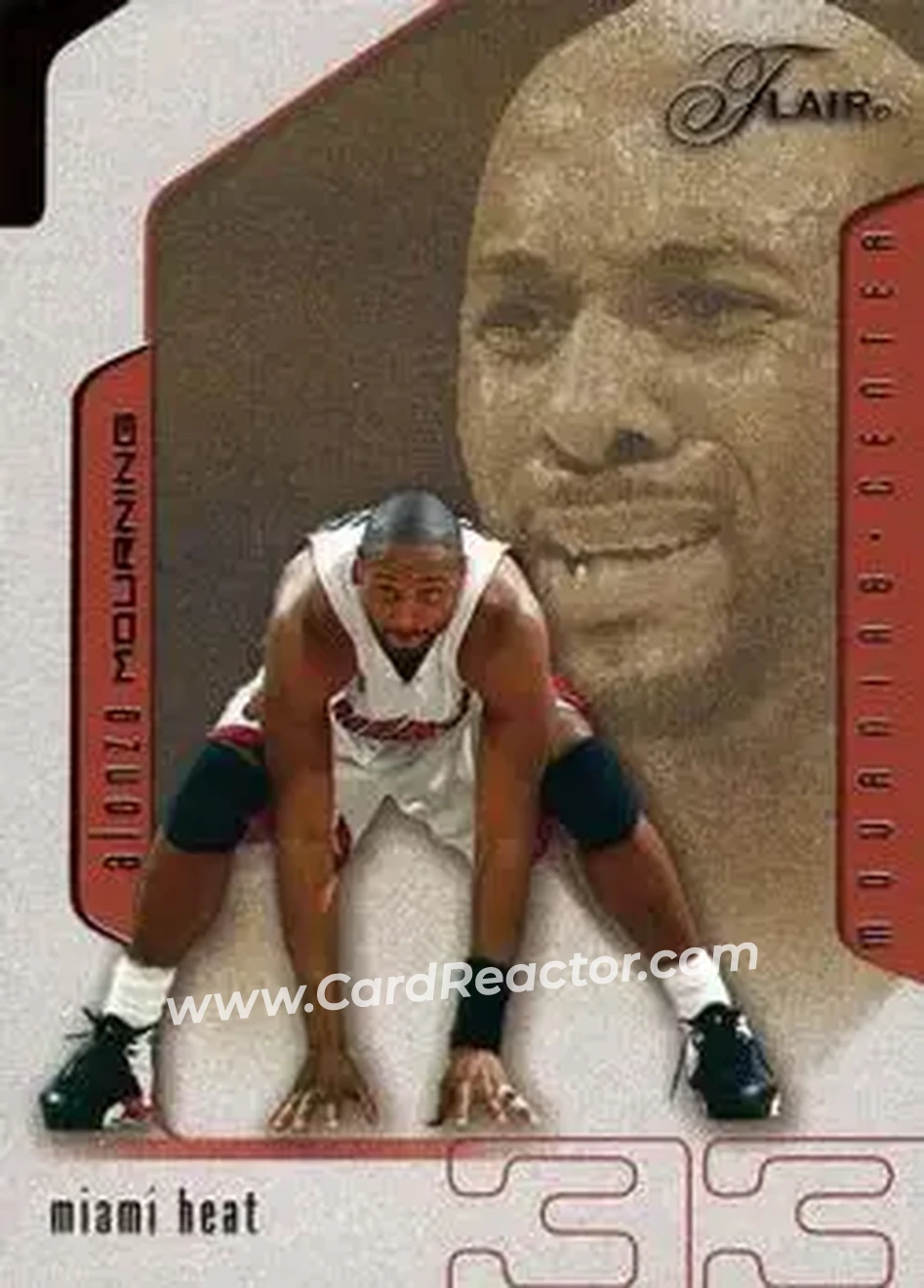 2001-02 Flair #87 - Alonzo Mourning - Miami Heat