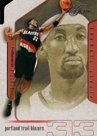 2001-02 Flair #89 - Scottie Pippen - Portland Trail Blazers