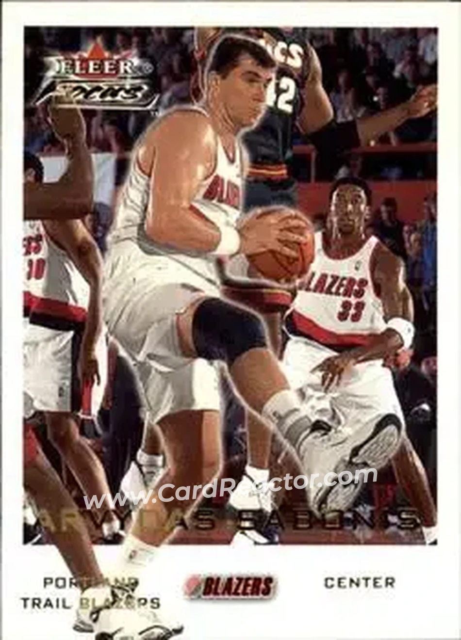 2000-01 Fleer Focus #81 - Arvydas Sabonis - Portland Trail Blazers