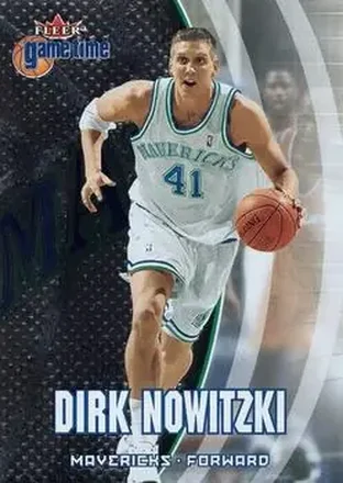 2000-01 Fleer Game Time #20 - Dirk Nowitzki - Dallas Mavericks