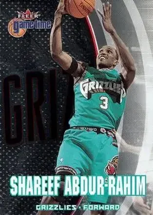 2000-01 Fleer Game Time #81 - Shareef Abdur-Rahim - Vancouver Grizzlies