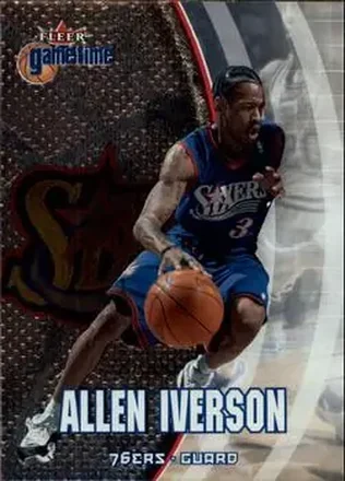 2000-01 Fleer Game Time #87 - Allen Iverson - Philadelphia 76ers