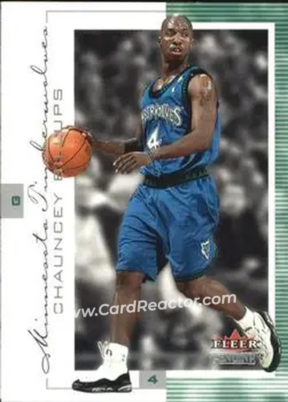 2000-01 Fleer Genuine #10 - Chauncey Billups - Minnesota Timberwolves