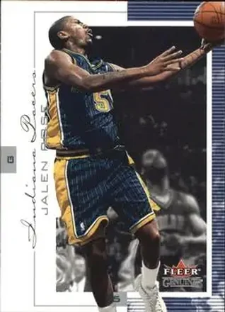 2000-01 Fleer Genuine #34 - Jalen Rose - Indiana Pacers