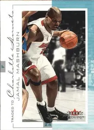 2000-01 Fleer Genuine #45 - Jamal Mashburn - Charlotte Hornets