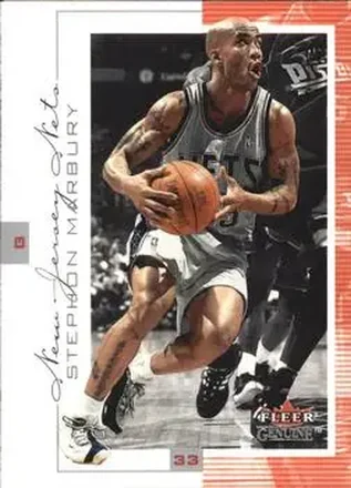 2000-01 Fleer Genuine #64 - Stephon Marbury - New Jersey Nets