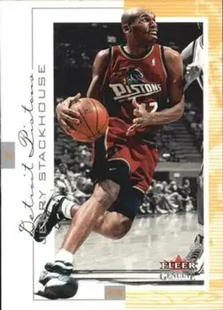 2000-01 Fleer Genuine #82 - Jerry Stackhouse - Detroit Pistons
