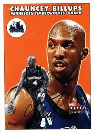 2000-01 Fleer Tradition #14 - Chauncey Billups - Minnesota Timberwolves