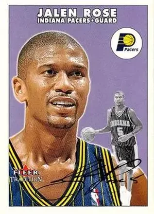 2000-01 Fleer Tradition #21 - Jalen Rose - Indiana Pacers