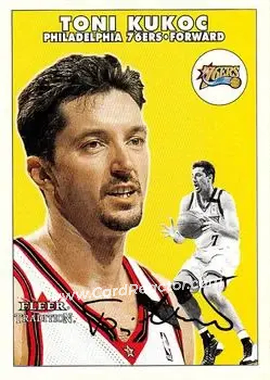 2000-01 Fleer Tradition #25 - Toni Kukoc - Philadelphia 76ers