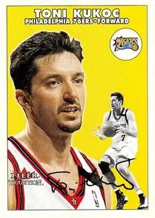 2000-01 Fleer Tradition #25 - Toni Kukoc - Philadelphia 76ers