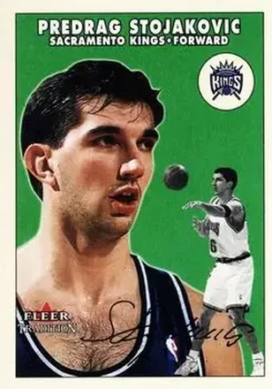 2000-01 Fleer Tradition Glossy #11 - Peja Stojaković - Sacramento Kings