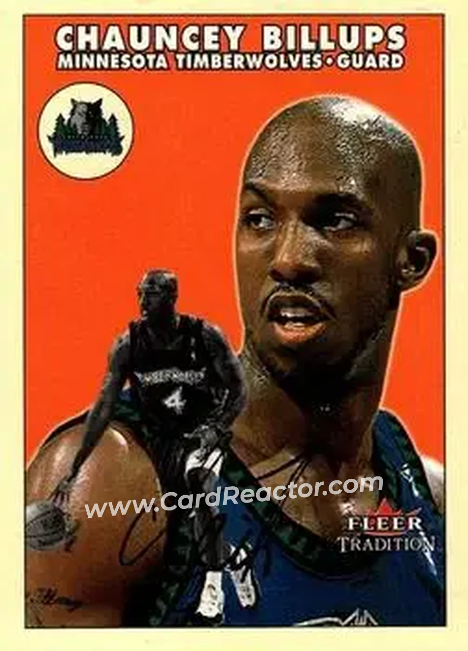 2000-01 Fleer Tradition Glossy #14 - Chauncey Billups - Minnesota Timberwolves