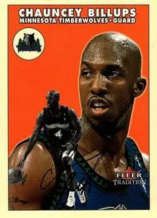 2000-01 Fleer Tradition Glossy #14 - Chauncey Billups - Minnesota Timberwolves