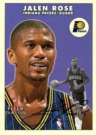 2000-01 Fleer Tradition Glossy #21 - Jalen Rose - Indiana Pacers