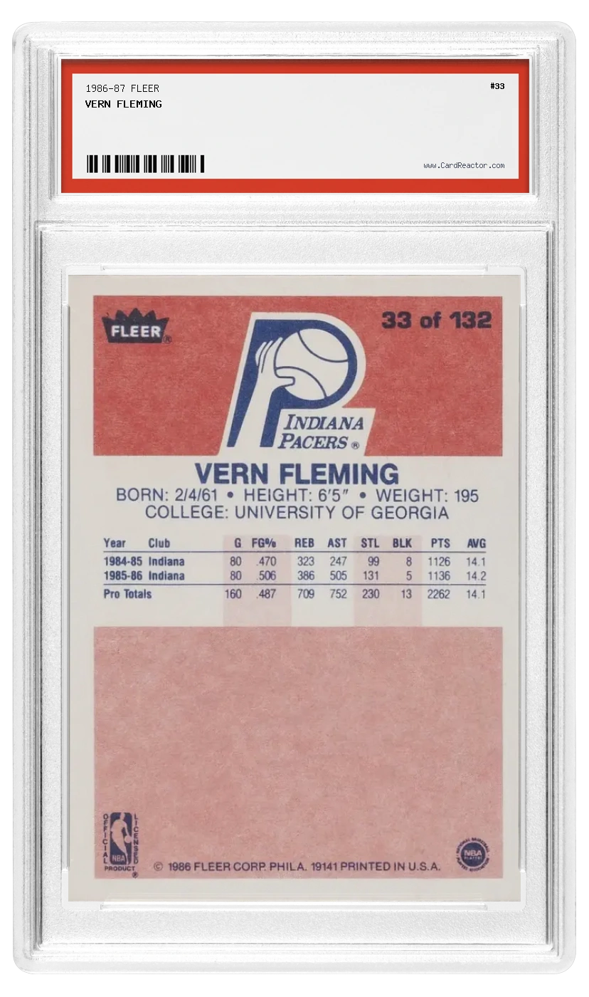 Vern Fleming 背面