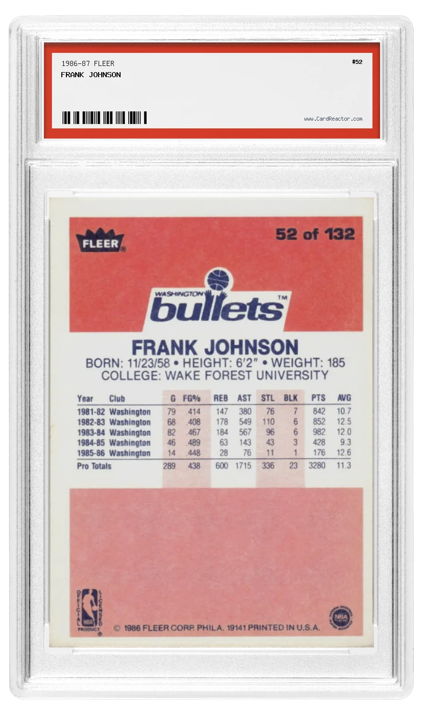 Frank Johnson back