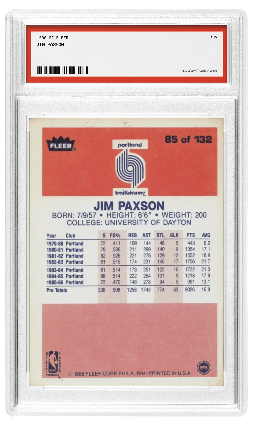 Retro di Jim Paxson
