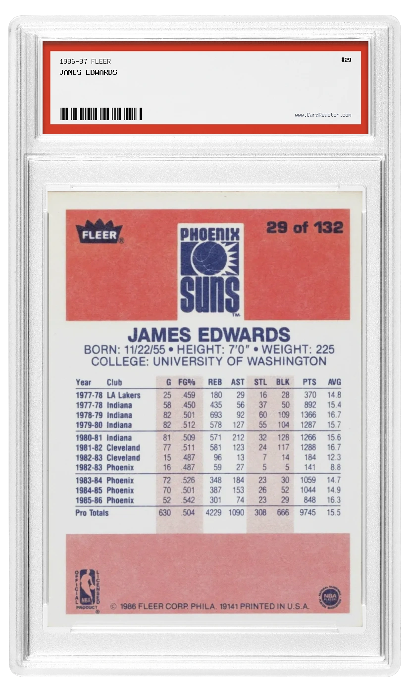 Verso de James Edwards