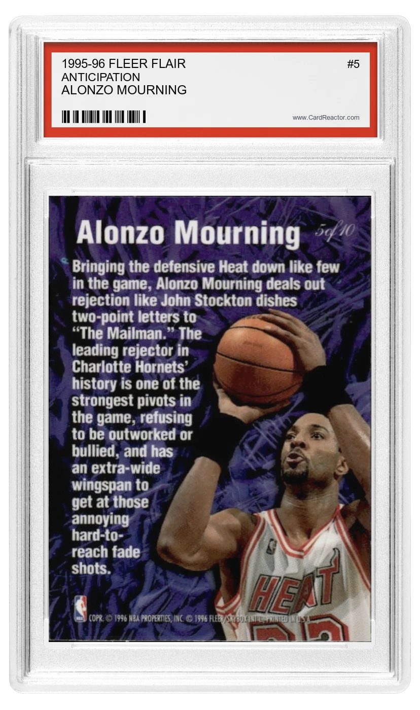 Alonzo Mourning back