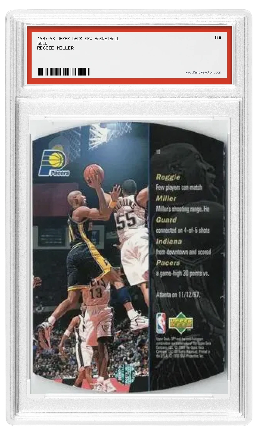 Verso de Reggie Miller