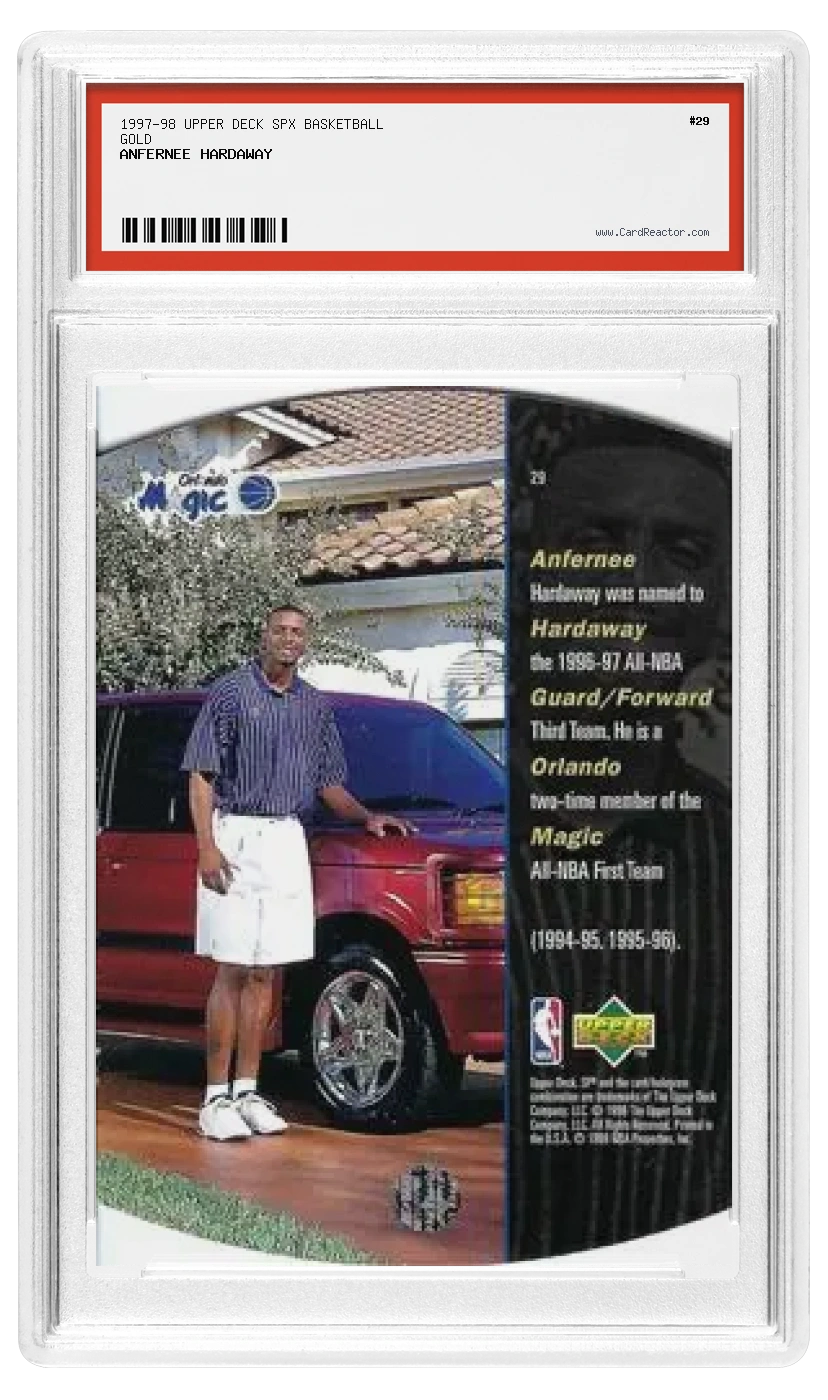 Anfernee Hardaway Rückseite