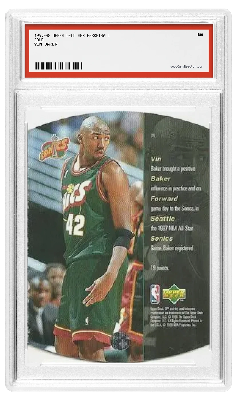 Vin Baker 背面