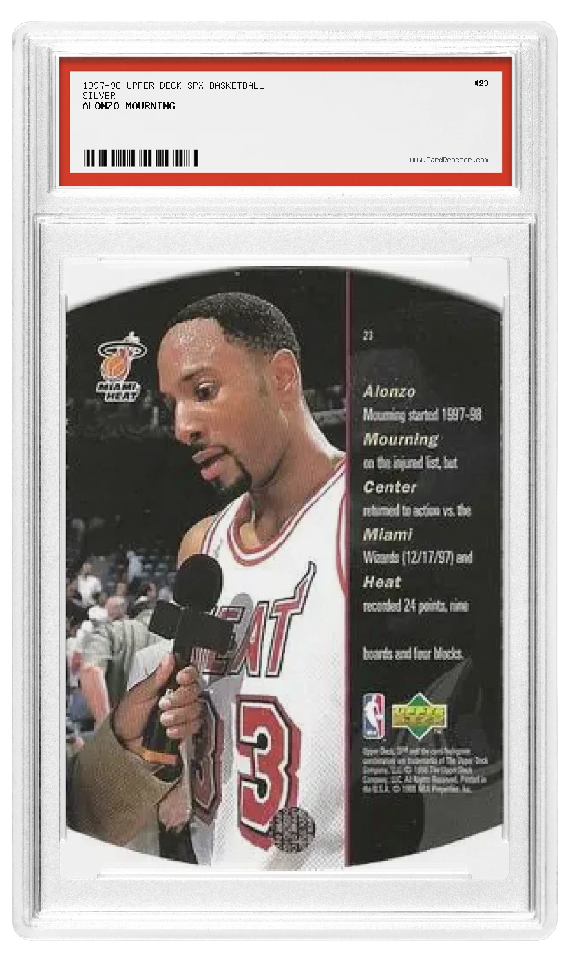 Alonzo Mourning Rückseite
