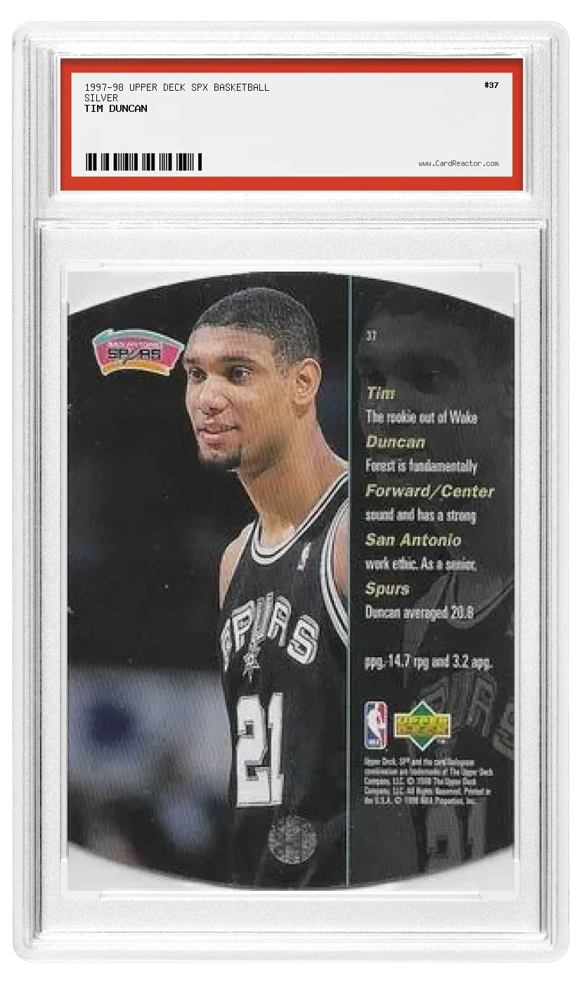 Tim Duncan 뒷면