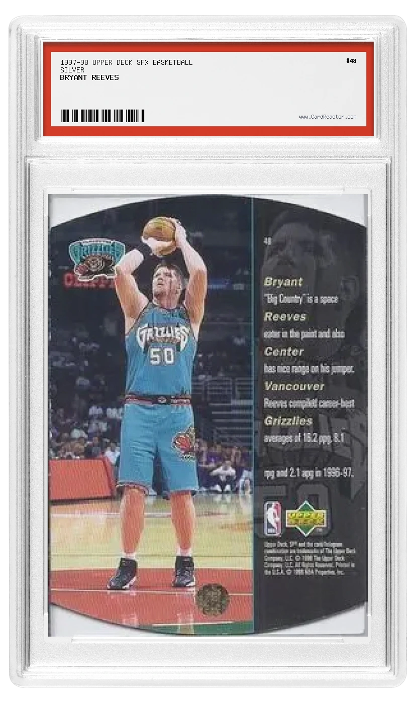 Verso de Bryant Reeves