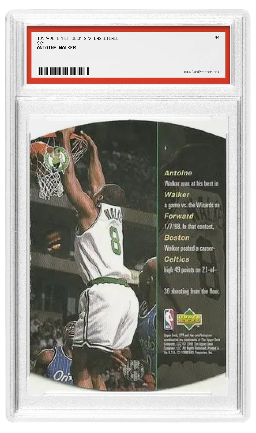 Verso de Antoine Walker