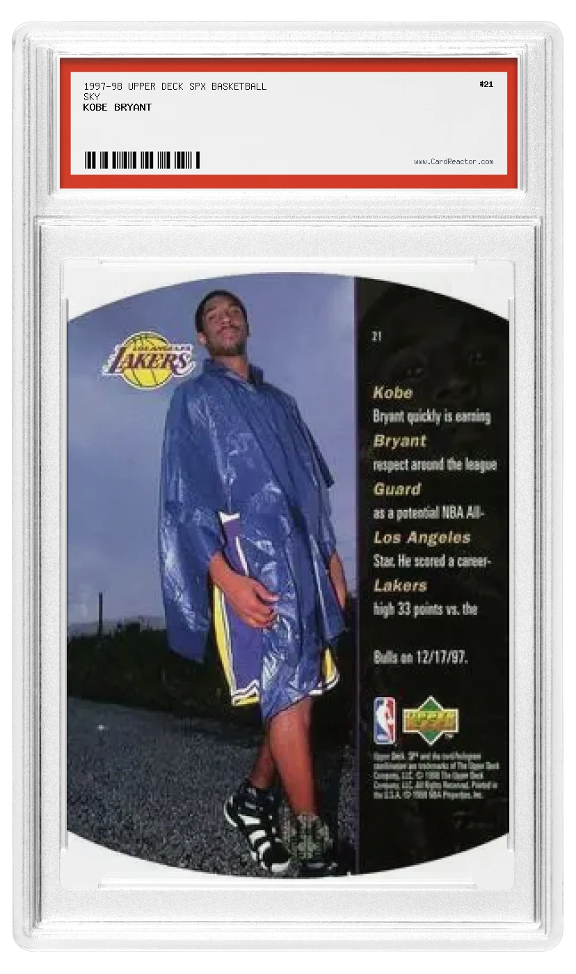 Achterkant van Kobe Bryant